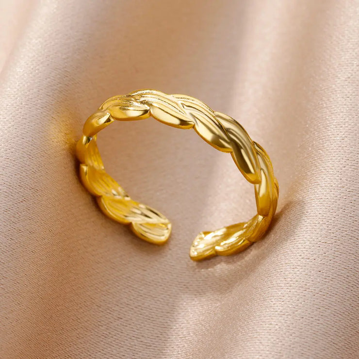 Gold Zircon Ring